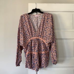 Pink Lilly Floral Blouse